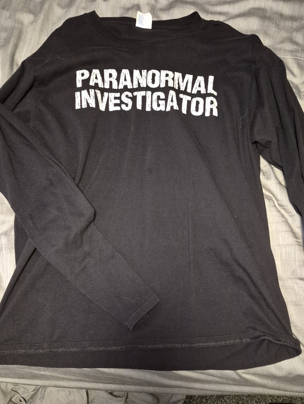 Paranormal Investigator Black Long Sleeve Tee